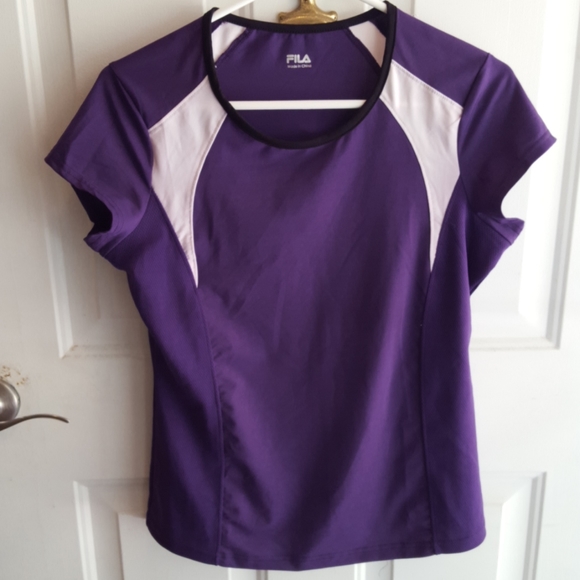 Fila Tops - Fila Sport Purple Athletic Top
